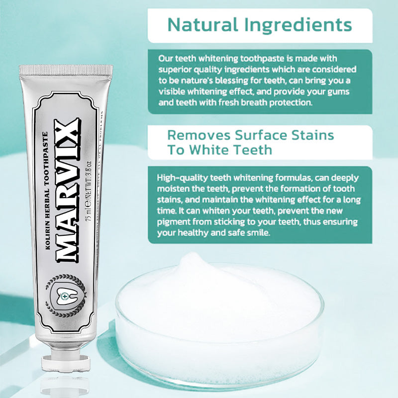 💥 2025 Limited 75% OFF ️🦷 Marvix™ Kolirin Herbal Toothpaste - Solve all Oral Problems
