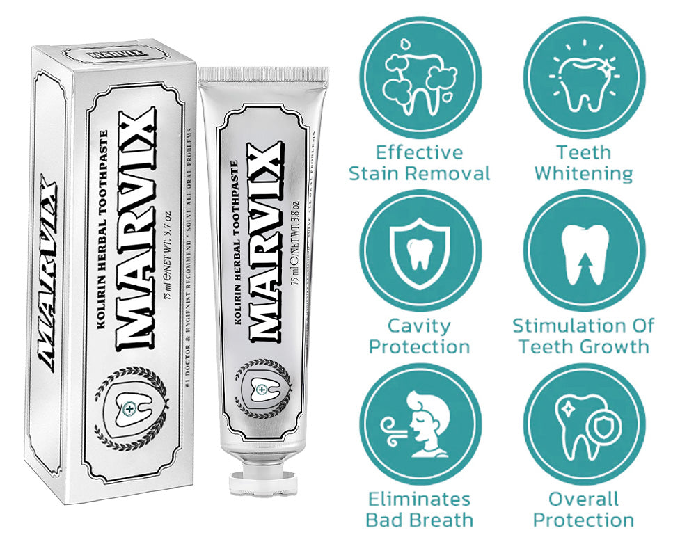 💥 2025 Limited 75% OFF ️🦷 Marvix™ Kolirin Herbal Toothpaste - Solve all Oral Problems