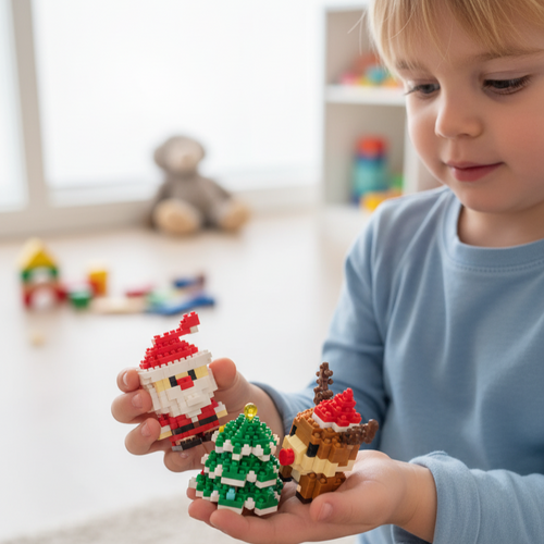 Building block Christmas figures – fun for the whole family
